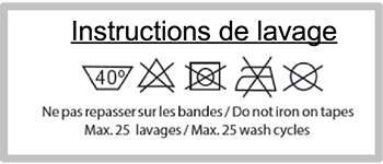 NT pro - Les instructions de lavage des vêtements