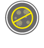 Pictogramme des caractéristiques des vêtements techniques NT-Pro : anti bactérien